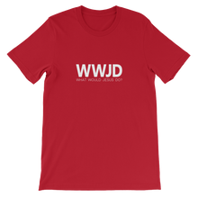 WWJD: What Would Jesus Do - Christian Faith Red Unisex T-Shirt