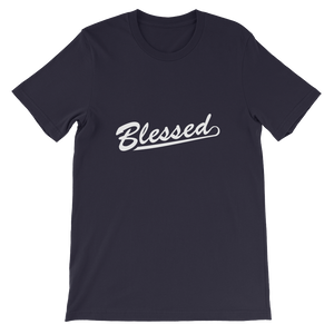 Blessed - Navy Christian Faith Religious Unisex T-Shirt