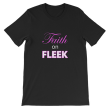 Faith On Fleek - Christian Slogan T-Shirt with Pink text on Black from forzatees.com