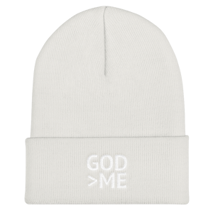 God Is Greater Than Me - Christian Embroidered Beanie Hat