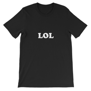 LOL - Laugh Out Loud Acronym Unisex T-Shirt in Black from forzatees.com