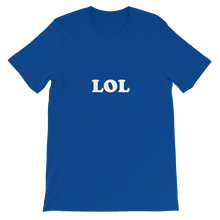 LOL - Laugh Out Loud Social Acronym Unisex T-Shirt in Blue from forzatees.com