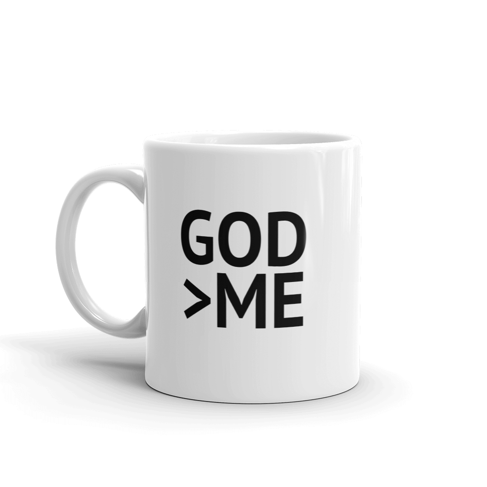 God is Greater Than Me - Coffee Mug for Christians from Forza Tees