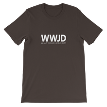 WWJD: What Would Jesus Do - Christian Faith Brown Unisex T-Shirt